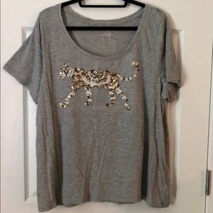 Lane Bryant Sequin Tee (18/20)